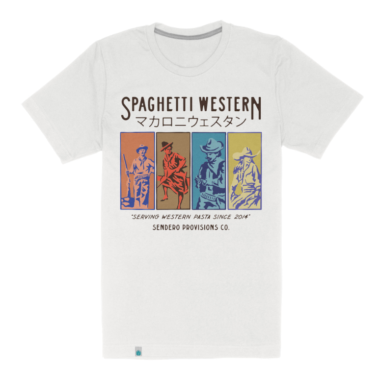 Spaghetti Western T-Shirt- Vintage White